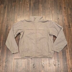 Columbia Lightweight Jacket Mens Size M Khaki Zip Up Outdoor